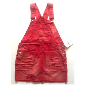 PRPS Mini Overall Red Dress Size L